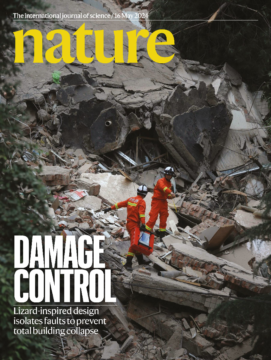 Portada de la revista Nature 15 de mayo de 2024 Portada de la revista Nature 15 de mayo de 2024
